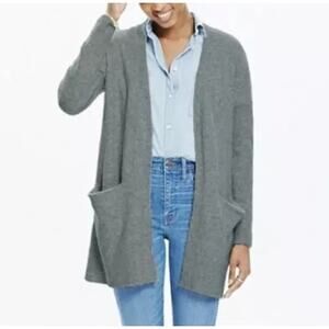 Madewell Sage Green Ryder Wool Cardigan Sweater